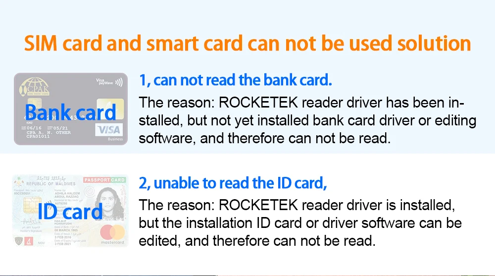 Rocketek USB 3,0 2,0 мульти смарт-кард-ридер SD/TF micro SD память, ID, банковские карты, sim cloner разъем адаптера компьютера ПК