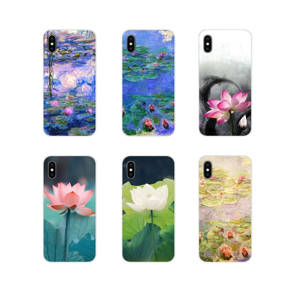Monet Garden Lotus аксессуары чехлы для телефонов Samsung Galaxy J1 J2 J3 J4 J5 J6 J7 J8 Plus 2018 Prime 2015 2016