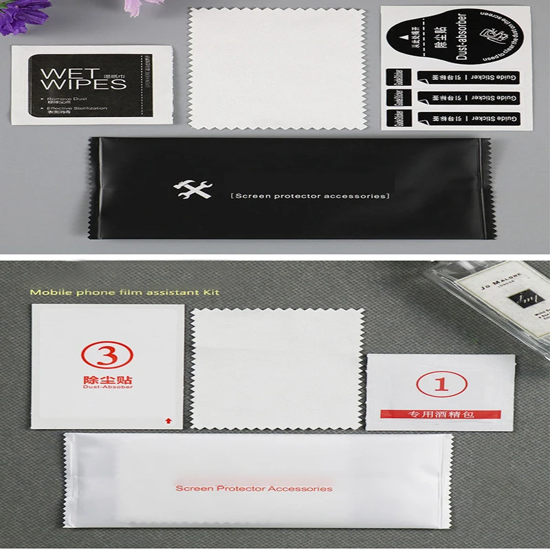 Tempered Glass Phone Screen Camera Lens Dust Removal Dry Wet Paper Cleaning Cloth Wipes Paper Tools Set Alcohol Pack On iphone X
