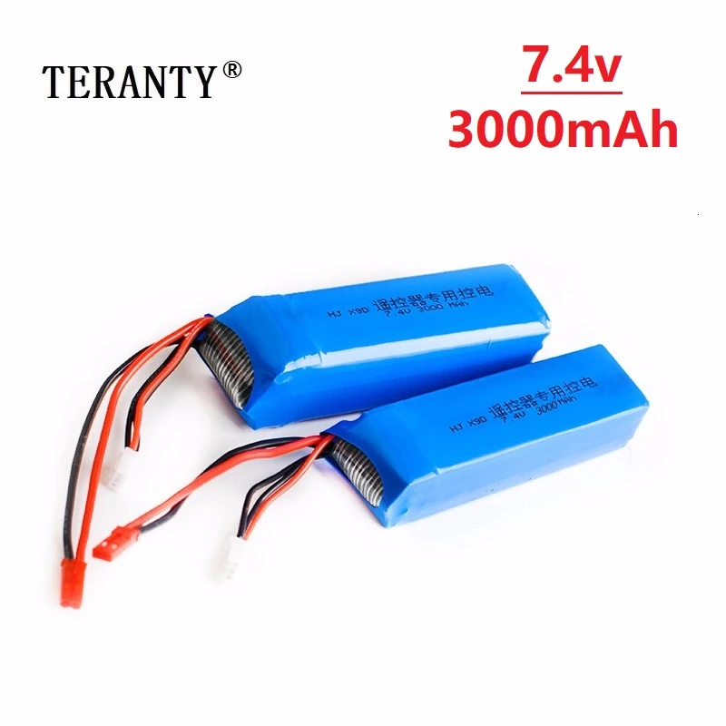 Оригинальный аккумулятор Lipo 7 4 в 3000 мАч для Frsky Taranis X9D Plus передатчик игрушечные