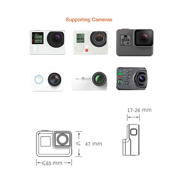 ABKT-монтажный адаптер для подключения экшн-камеры Go Pro Hero3/4/5/6 Yi Камера с Osmo Mobile 1 2
