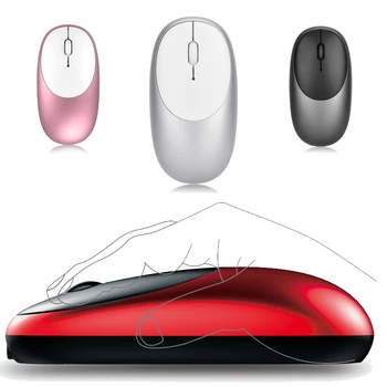 

Wireless Mouse Computer Mute button Mause Rechargeable Ergonomic Mouse 2.4Ghz USB Optical Adapter Mice For Macbook Laptop PC