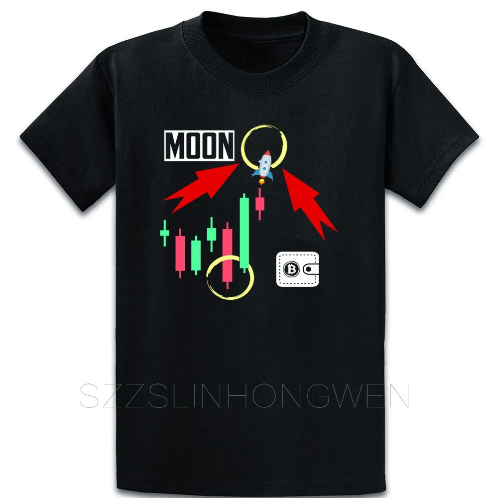 Bitcoin To The Moon Future Curse Gift Idea футболка крутая с круглым вырезом Персонализированная