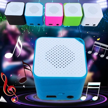

Portable Mini MP3 Player Support Card Music Player Built in Speaker Fashion subwoofer smart speaker ribbon tweeter soundcore