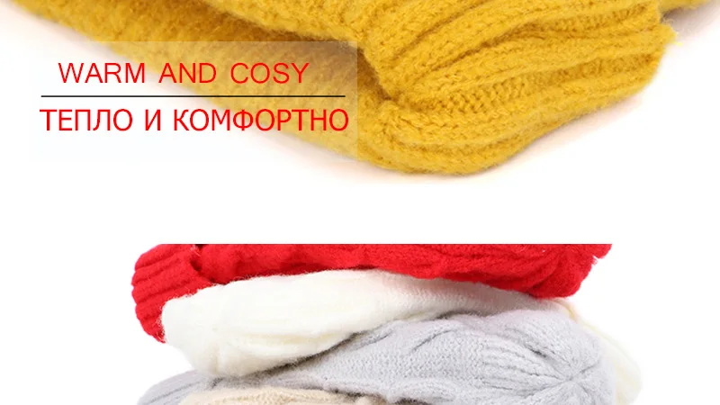 New women's twist knit hat winter warm wool hat ladies peas hedging cap Innocent cap thick warm cotton hat ladies ski mask