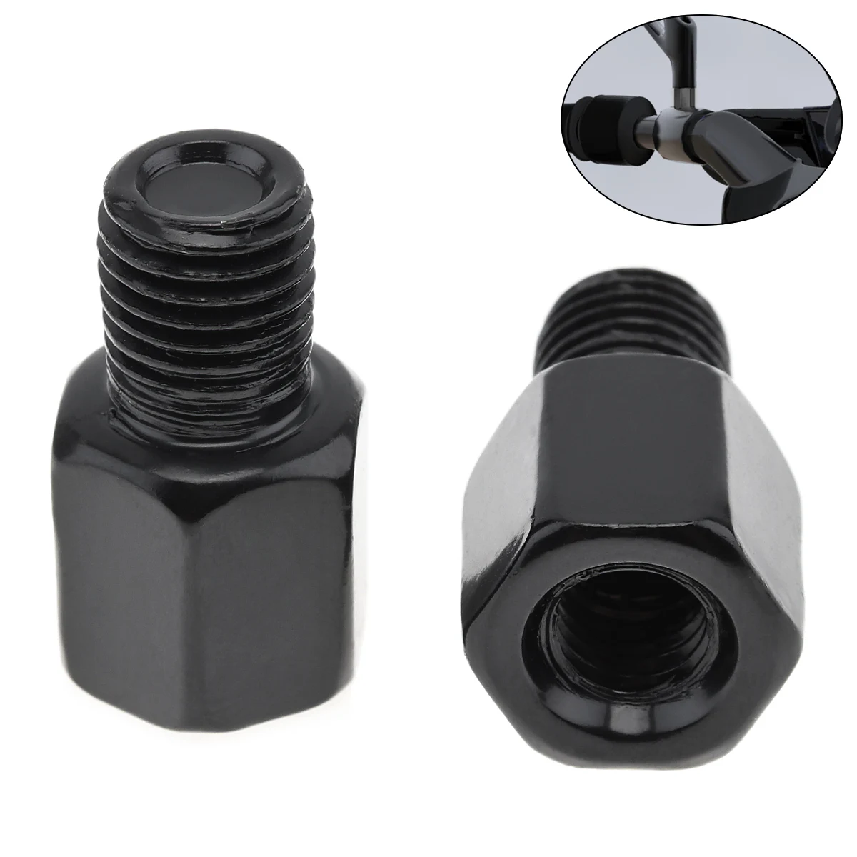 

1pcs Motorcycle Rearview Mirror Adapters Screws 8mm to 10mm Reverse Right Left Thread Adapter Conversion Screw Convenient Tools