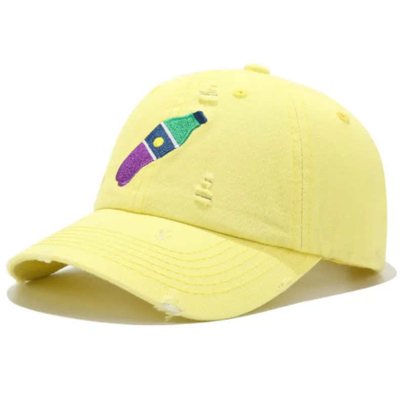 Бейсбольная кепка с Кокс-флаконом, хип-хоп, с дырками, Henny Snapback, Мужская шапочка из спандекса, хлопковая Женская Бейсболка для гольфа, уличная Женская кепка Kpop