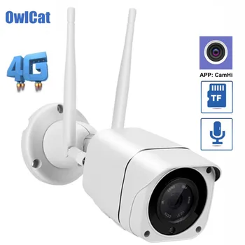 

3G 4G Wireless IP Camera SIM Card 1080P Bullet Outdoor Security Camera Audio Talk 2MP HD IR Night Vision GSM P2P SD CamHi APP