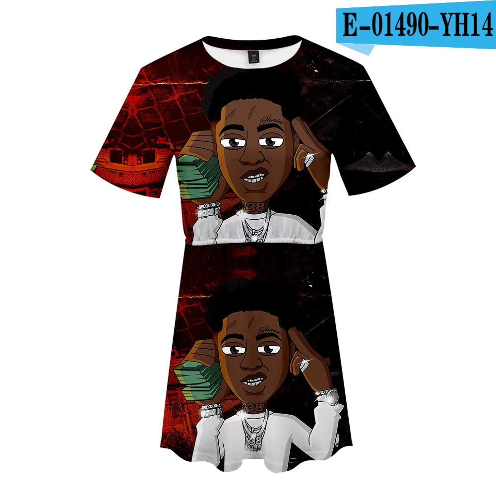 YoungBoy/летнее платье в стиле 3D с рисунком «никогда не разбивается снова» г., тренд с короткими рукавами, великолепная уличная одежда для отдыха летний Повседневный стиль - Цвет: As shown