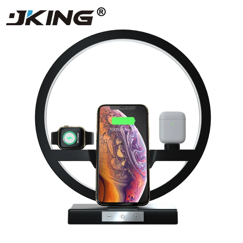 

30W Adapter Wireless Charger Stand for iPhone 11Pro XS Charger Station for Apple Watch Airpods fast Charger Pad for Samsung