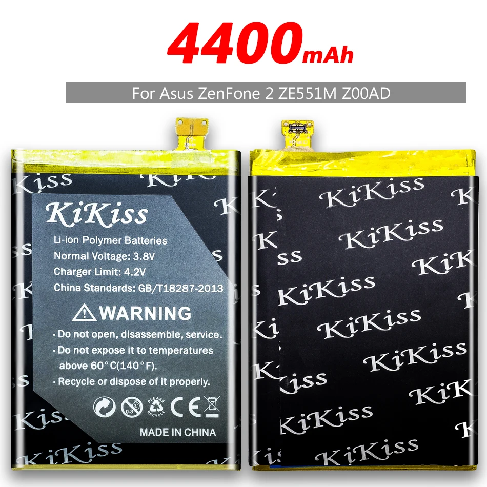 KiKiss телефон Батарея для Asus ZenFone 2/2 Laser ZE551M Z00AD ZE500CL ZE500KL ZE550KL ZE601KL ZE551KL C11P1424 C11P1428 C11P1501