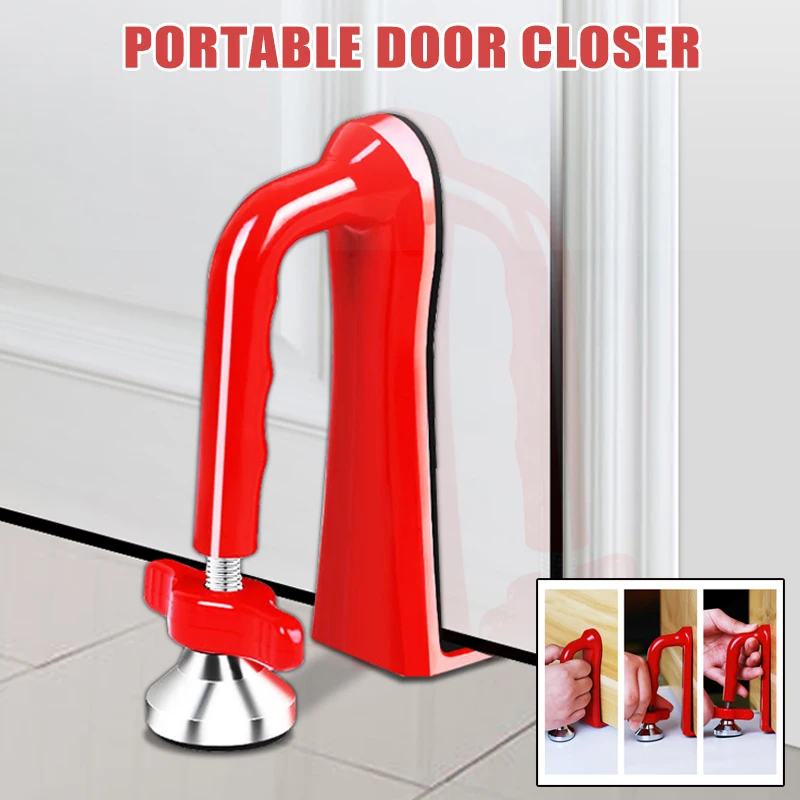 

2019 New Effective Door Closer Jammer Lockdown Lock-Security Device for Travel Hotel Bedroom Door L9 #2