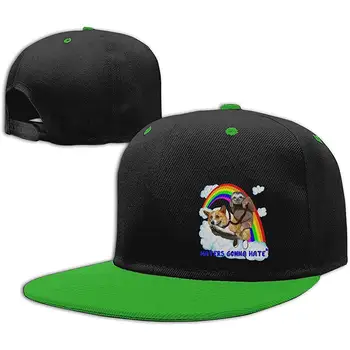

Sloths Ride Corgi Rainbow Unisex Contrast Color Hip Hop Baseball Cap