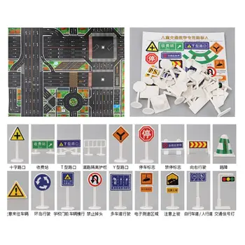 

Car Park Traffic Map Mat Highway Kids City Scene Play Mats Educational Toys