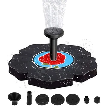 

CSS Solar Bird Bath Fountain, 1.4W Solar Fountain Pump, Bird Bath Solar Fountain, Garden (Blue) Submersible Pump