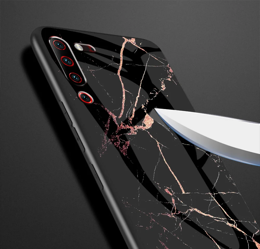 Для lenovo Z6 Pro Lite Z5S чехол с мраморным глянцевым закаленным стеклом Мягкий Силиконовый противоударный жесткий чехол для телефона для lenovo Z6Pro 5G чехол
