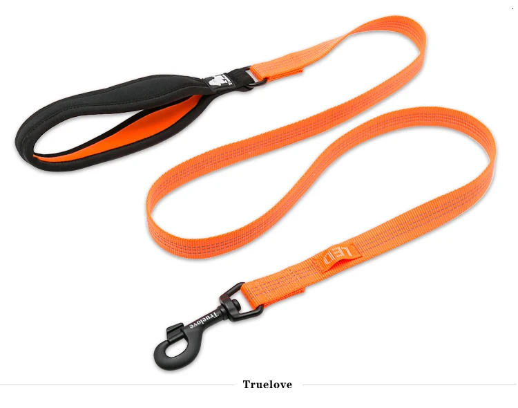 Orange Truelove Мягкий Нейлоновый Поводок для собак, светоотражающий, безопасный поводок для прогулок, поводок для собак TLL2771 - Цвет: Orange