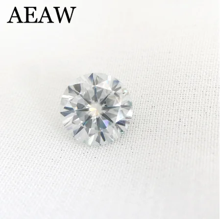 

Custom order of custom order of 2 pcs Round Brilliant Cut Moissanite 0.5 Carat 5mm Slight Blue plus Fast shipping fee