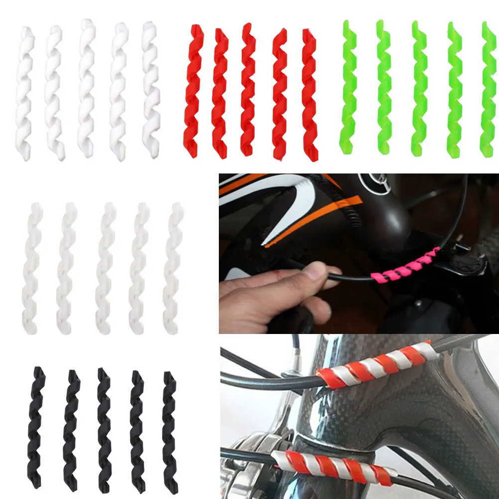 15 шт. защита для велосипедного тормозного кабеля Цепь фиксирующая трубка тормозной магистрали защитный рукав для велосипедной рамы Аксессуары для велосипеда