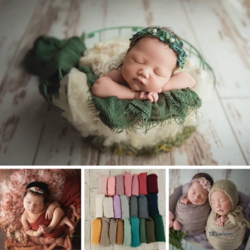 Newborn Photography Props Baby Photo  Tassels Blanket Posing Props Filler Decoration Baby Wraps Infant Photo Shoot Accessories