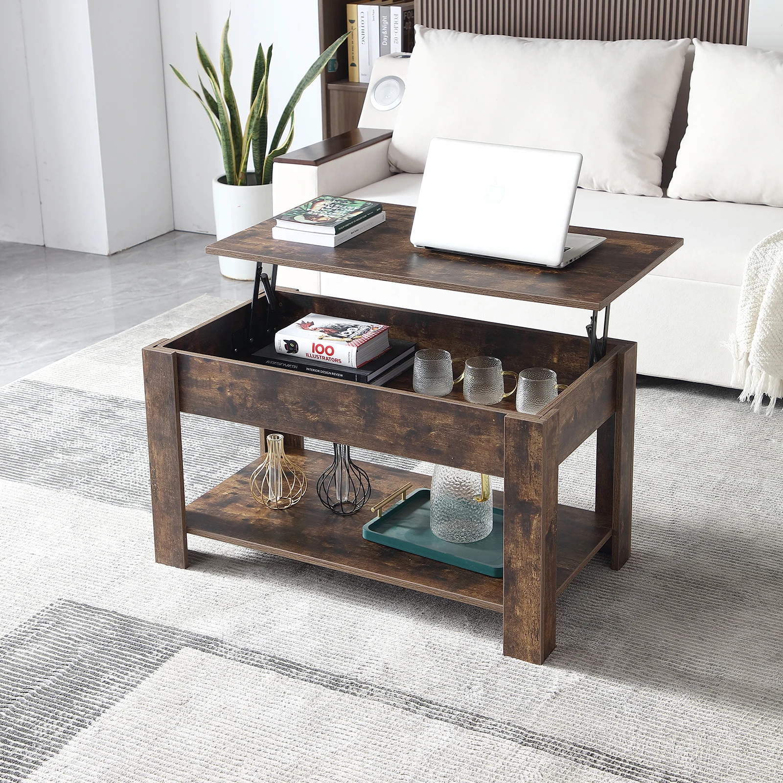 Hefdea3ad52b44496b20cad8d0ab83ba1V Small Modern Coffee Tables with Storage for Living Room Wood Lift Top Center Table Farmhouse Mallzona