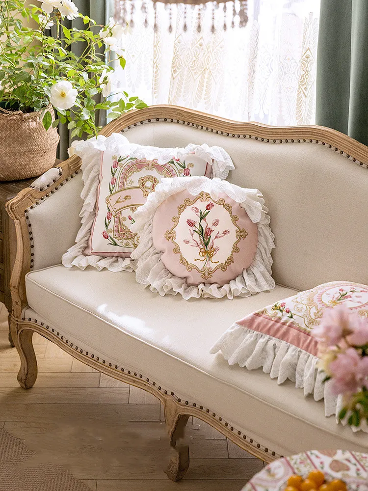 レストローズ　スクエアクッション　花柄　3個 レストローズスクエアクッション花柄3個