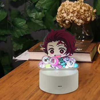 

Demon Slayer Action Anime 3D Color Changing Led Figure Kimetsu no Yaiba Kamado Nezuko Kamado Tanjirou Desk Visual Model Gift Toy