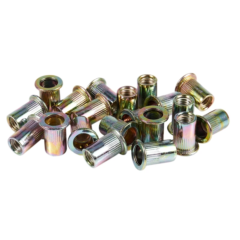20Pcs Steel Rivet Nut Rivnut Insert Nutsert 5/16-18