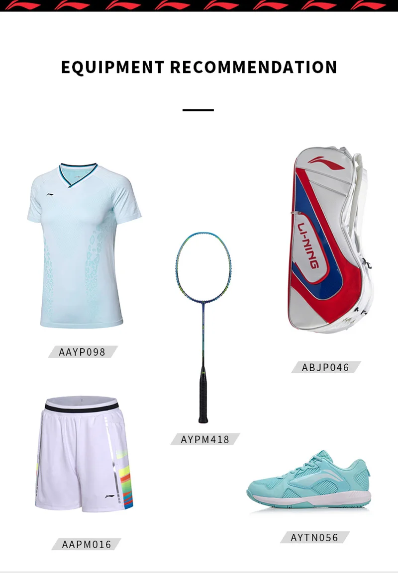 Li-Ning женские костюмы для соревнований по бадминтону, лучшая версия для фанатов сборной команды, дышащие футболки, Спортивная футболка с подкладкой AAYP098 WTS1532