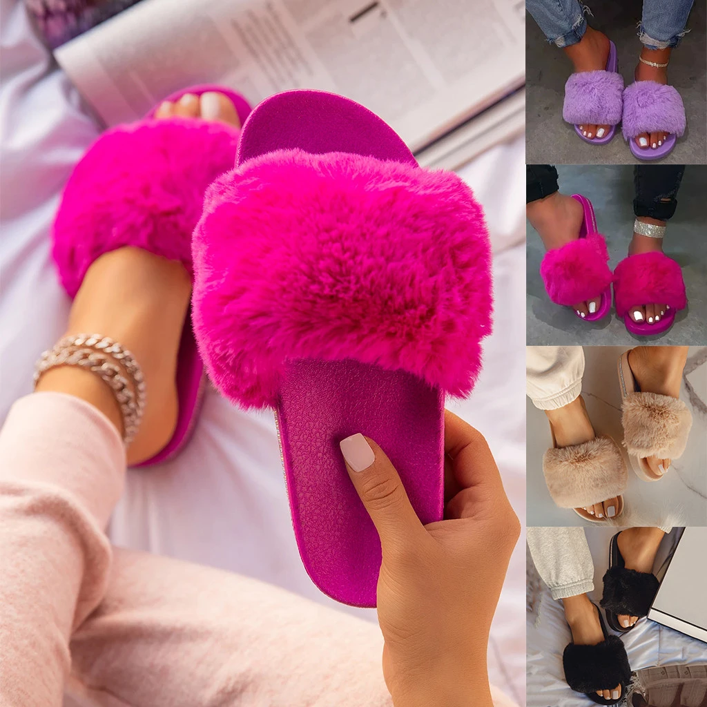 fluffy house shoes