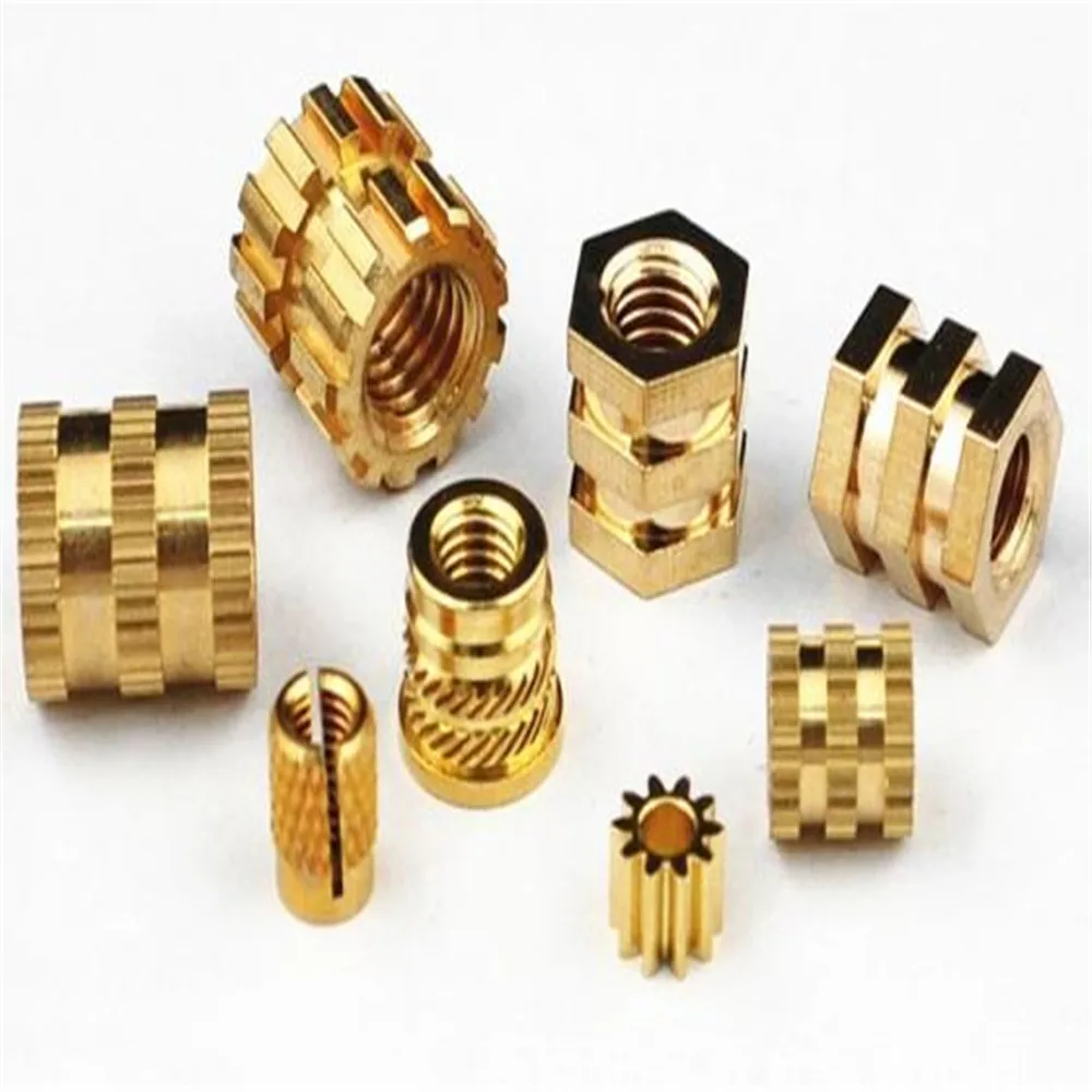

IBB-256 Brass Insert Nut Blind Molded-in Threaded Knukles Nuts Insertos Knurling Copper Rivet Rivnut Ecrou Inserti PCB Tuerca PC