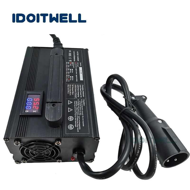 Shenzhen 48V 15A Club Car charger Automatic fast Golf cart charger 48V lead acid battery charger with LED display for Club Car