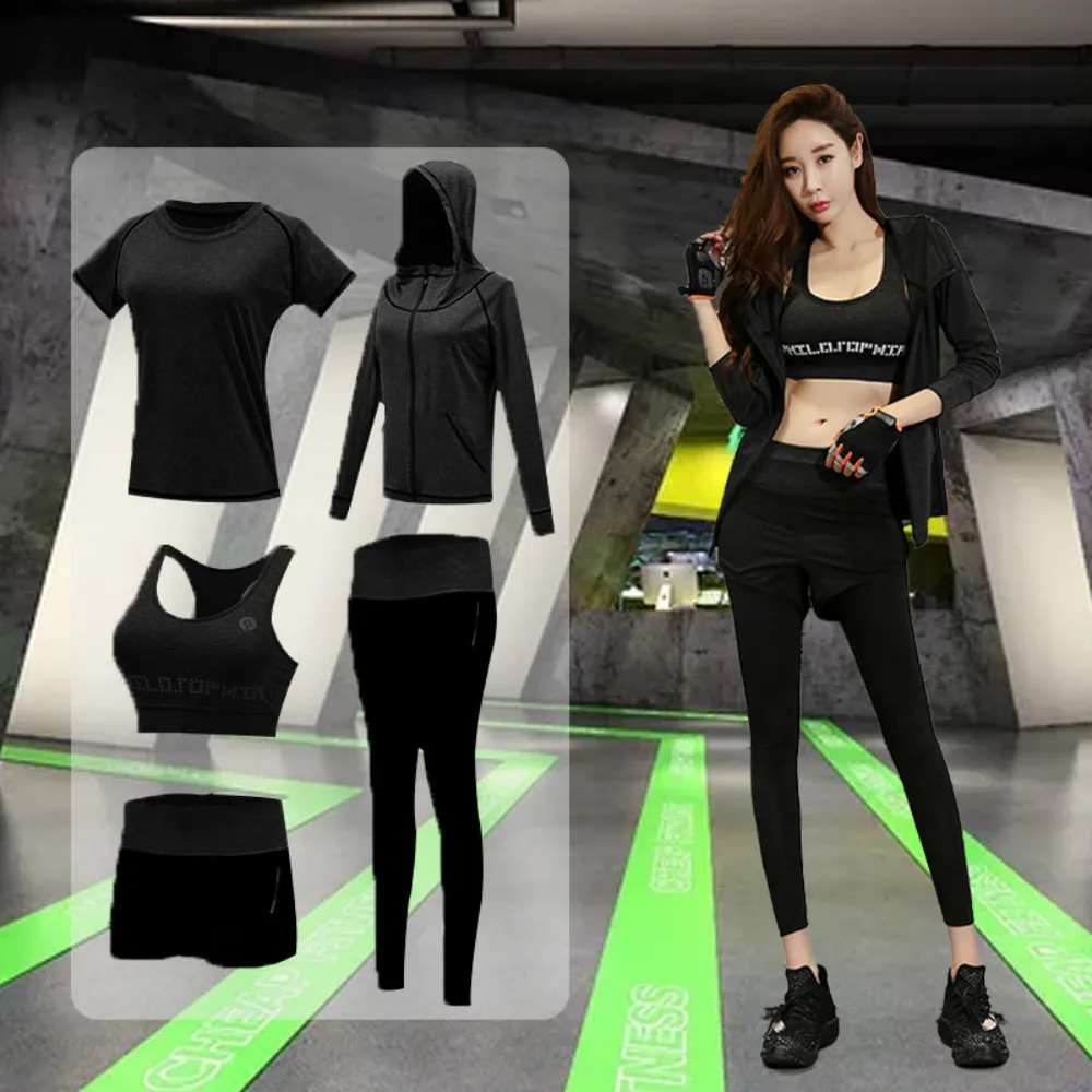 

Yoga Set Fitness Clothing Sportswear High Waist Women Yoga Suit Female Gym Workout Leggings Tights Sports Bra Sports Suits
