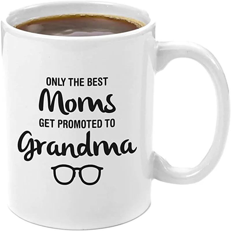 The Best Moms Get Promoted to Grandma | Premium 11oz Coffee Mug - Gifts Perfect for Great To Be Going Дом и сад