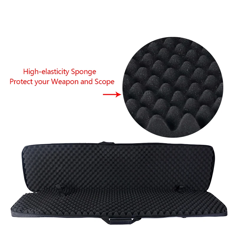 ohhunt 120cm 47 inch Shot~Gun Carrying Tactical Hunting Rifle Bags Polyester Construction Air Gun Protection Case Holsters Black (4)