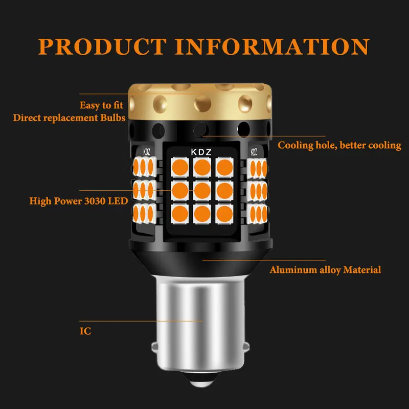 RXZ 2 шт. CanBus T20 7440 W21W P21W PY21W 1156 BA15S BAU15S лампы 3030 45smd автомобильные поворотные сигнальные огни Тормозная лампа без ошибок Янтарный