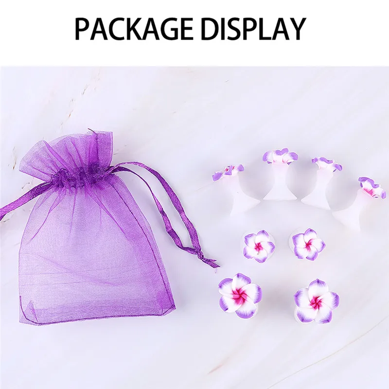8pcs/Lot Soft Silicone Toe Separator Foot Finger Divider Form Manicure Pedicure Care Nail Art Tool Flower Holder Accessory