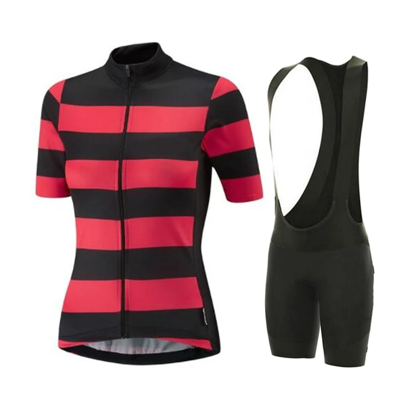 

2020 Women's Set MTB Bike Clothing Female Racing Cycle Wear Racing Bib Short Set ersey Quick-drying Breathable Anti-wrinkle