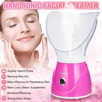 

Nano Negative Ionic Facial Steamer Women Face Deep Cleaning Steamer Personal Sauna Spa Tool Open Pore Moisturizer Skin Care