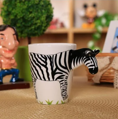 A012 ULKNN 3D Животные керамические кружки кофе молоко чай чашки милый мультфильм слон кролик орангутан собака Альпака Тигр петух детский подарок - Цвет: A012