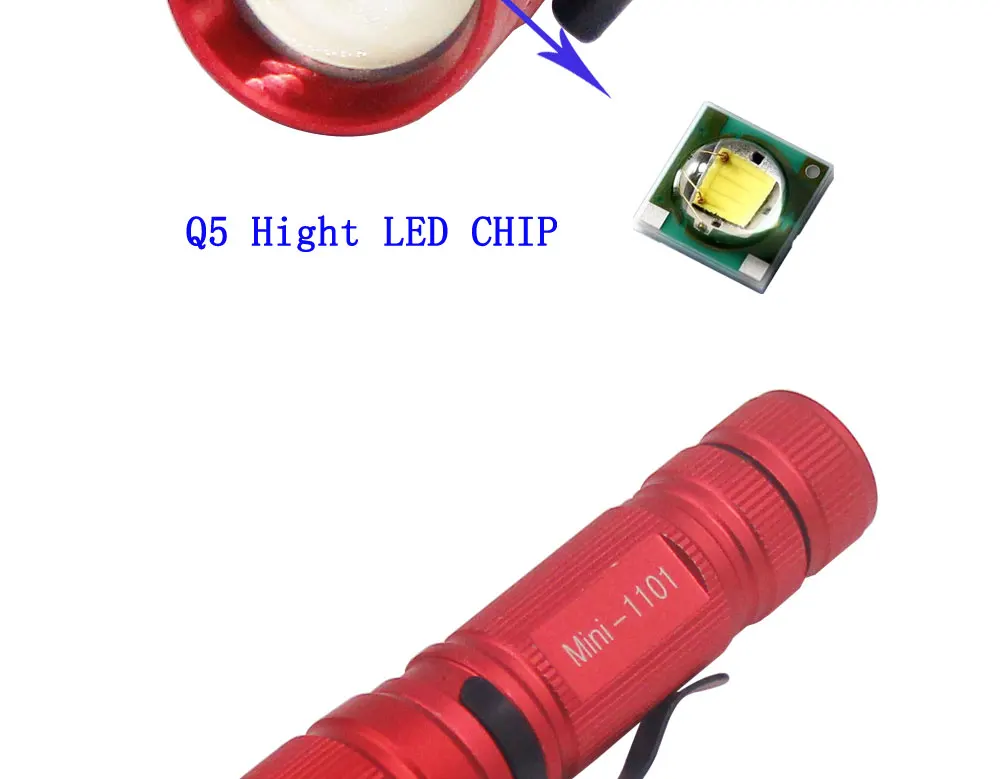 Мини светодиодный фонарик мощный Q5 светодиодный фонарик Портативный увеличительный красный корпус небольшой фонарик для hi охоты на батарейках AA
