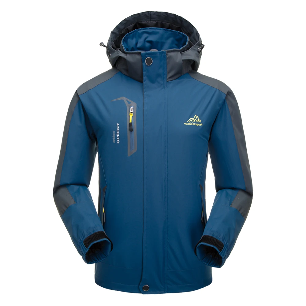 Lixada, уличная водонепроницаемая куртка для мужчин, ветрозащитный плащ, спортивный, съемный, с капюшоном, пальто, для пеших прогулок, путешествий, велоспорта, спортивная одежда