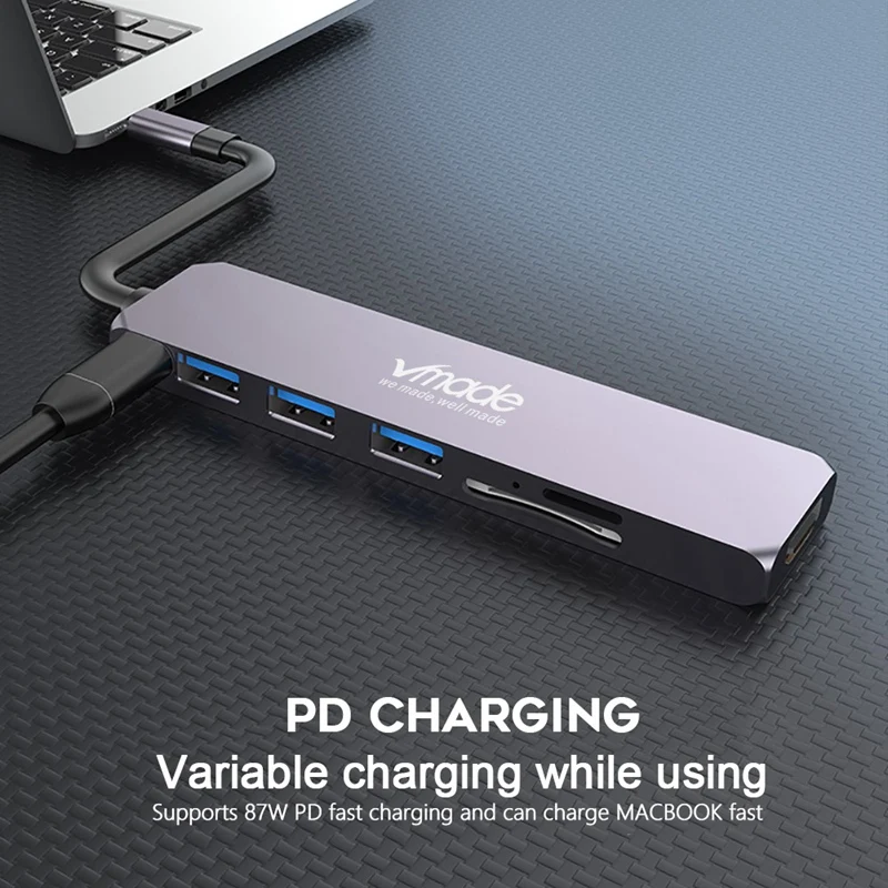 Горячая USB C концентратор USB-C-3,0 концентратор HDMI Thunderbolt 3 адаптер для MacBook samsung Galaxy S10 Plus huawei P30 Pro type C USB HU