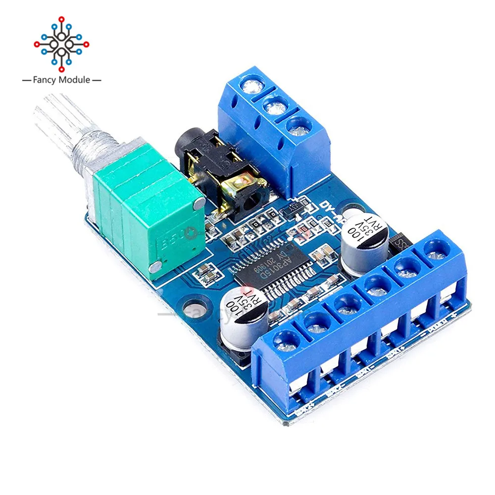 DY-AP3015 DC 8-24V 30W* 2 Class D двухканальный высокой мощности Цифровой стереоусилитель доска с регулируемым потенциометром громкости