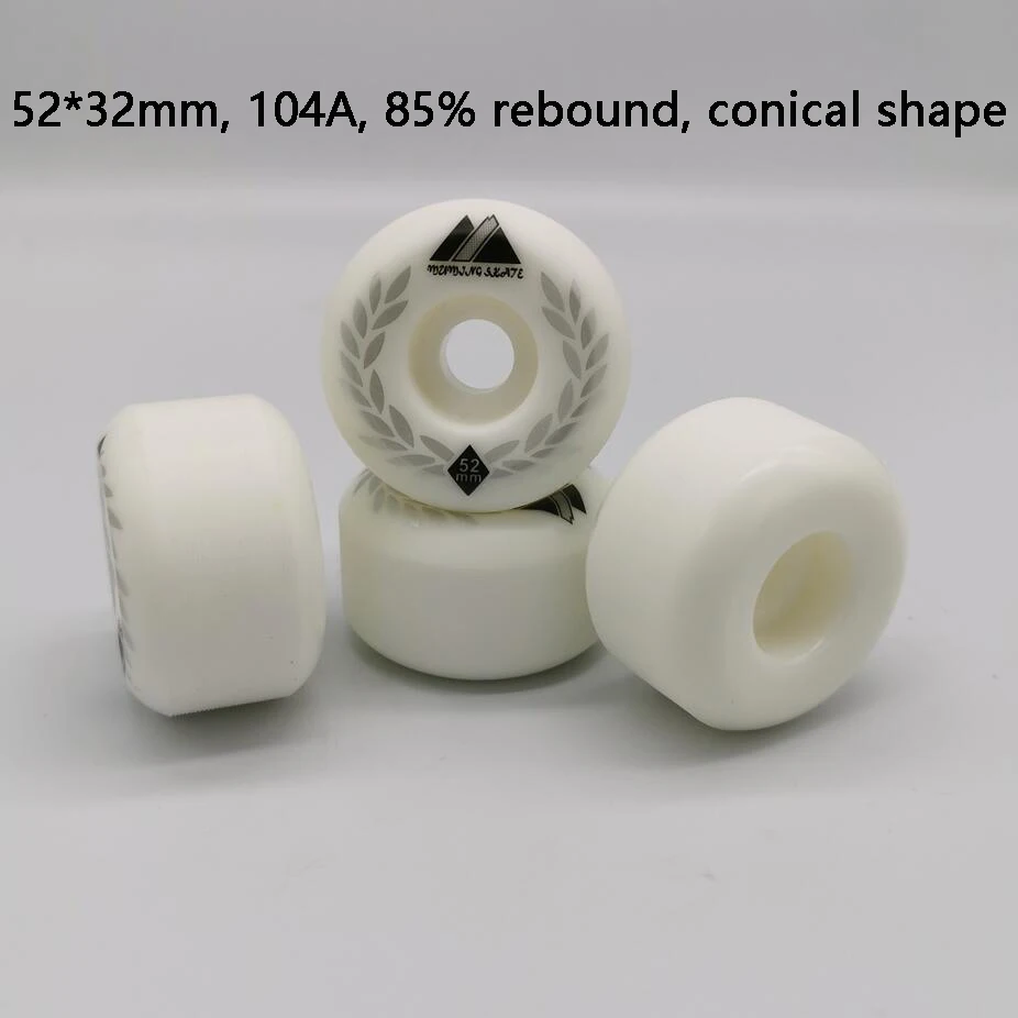 conical shape Высокое качество конические и круглые поверхности скейтборд колеса 52 мм скейт колеса 104A 85% отскок - Цвет: conical shape