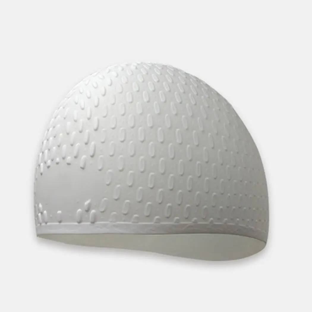 Adult Swim Hat Silicone Waterproof Ear Summer Protection 40-65cm/15.7-25.6inch Swimming Cap