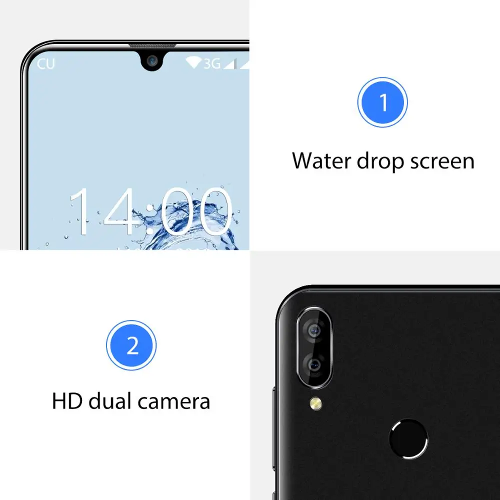 OUKITEL-C16-Smartphone-5-71-19-9-2GB-16GB-Android-9-0-MT6580P-Waterdrop-Screen-5V (2)