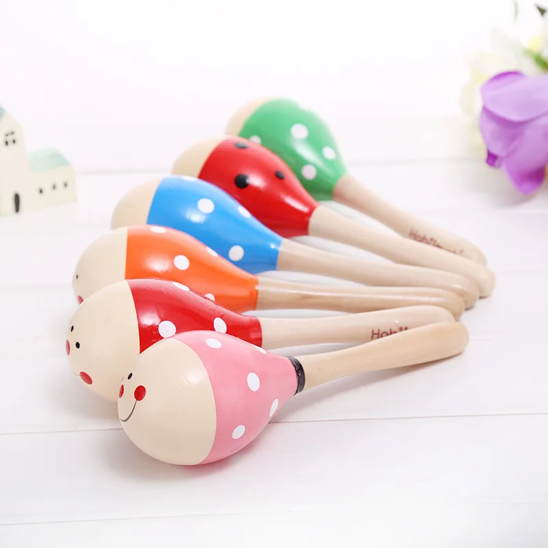 New Style CHILDREN'S Toy Infant Educational Medium 20 Cm Sand Hammer Exercise Baby Grip Strength Cartoon Environmentally Friendl