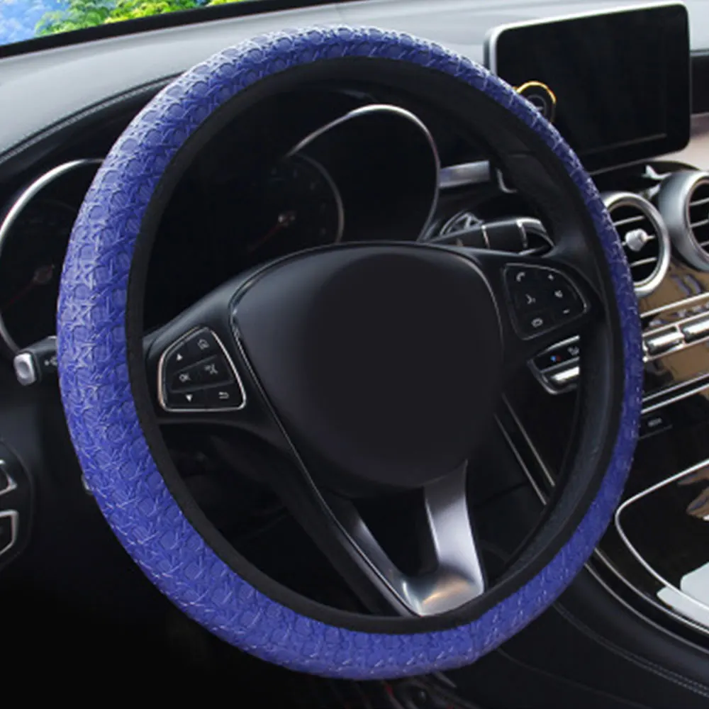 Dish Sets Steering Wheel Wrap Durable Steering Wheel Covers Accessories Breathe Freely 15 Inch Cars Universal