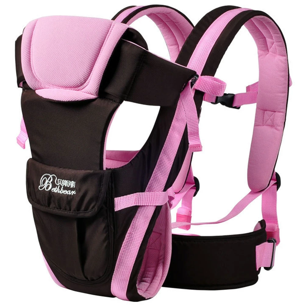 

Multifunctional Ventilate Adjustable Buckle Mesh Wrap Baby Carrier Backpack